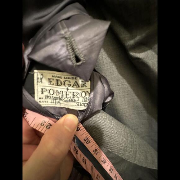 Bespoke 38R Wool Birdseye Suit Edgar Pomeroy - Picture 3 of 7